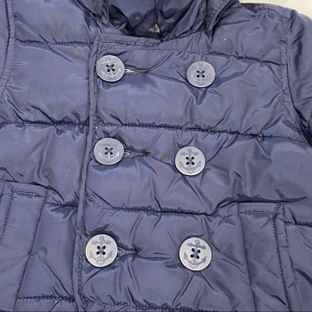babyGap Infant Winter Puffer Coat Button Zip - Picture 2 of 6